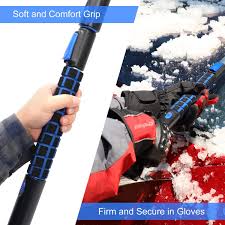 Without proper snow removal tools, it can really be pretty challenging for your car. Amazon Com Seg Direct 39 Extendable Snow Brush With Squeegee Ice Scraper Telescoping Foam Grip For Car Truck Suv Mpv Light Weight Anti Freeze Extreme Durability Black And Blue Automotive