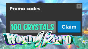 We monitor and update our list as soon as new world zero codes become available from the developer. New Free 100 Crystals Promocode In World Zero Roblox Youtube