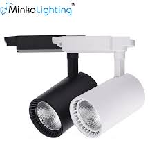 Manufacture Of Modern Black And White 30w Rail Mounted Led Track Spotlights Kits Lighting Fixtures