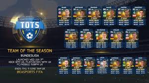 The team of the season (tots) event continued on friday, 14 may with the bundesliga team released into packs on fifa 21 ultimate team. Fut 15 Team Of The Season Bundesliga Fifplay