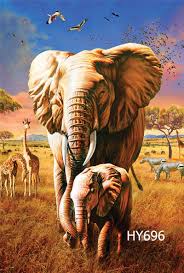 Mini Garden Flag 12 5 X 18 034 Double Side Flags Tropical Steppe Yard Banner Hy696 Elephant Painting Elephant Art Cross Paintings