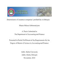We did not find results for: Pdf Determinants Of Insurance Companies Profitability In Ethiopia Firaol Zerihun Academia Edu