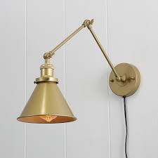The szabo is a meld of modern and industrial styling, resulting in a. Lnc Swing Arm Wall Lamp Adjustable Wall Sconces Plug In Champagne Golden Walmart Com Walmart Com