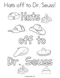 Check spelling or type a new query. Hats Off To Dr Seuss Coloring Page Twisty Noodle