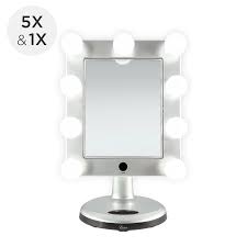 Hansong makeup mirror with lights & bluetooth vanity mirror with 20 led 10x blk. Zadro Melrose Led Variable Light Bluetooth Vanity Mirror 5x 1x
