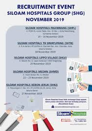 Check spelling or type a new query. Rekrutmen Event Siloam Hospitals Group Shg November 2019 Alumni Poltekkes Palembang