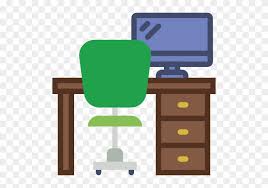 Brown wooden table beside three. Office Table Studio Chair Desk Furniture Furniture Office Desk Icon Png Free Transparent Png Clipart Images Download