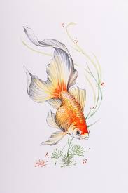 Supercoloring.com is a super fun for all ages: Original Hand Painted Koi Fish Painting Realistic Pond Colored Fish Blue Sea Life Living Room Decor In 2021 Koi Art Fish Drawings Watercolor Fish