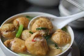 醸豆腐卜汤 bean curd puffs soup bean curd curd eat