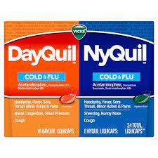 No interactions were found between vicks dayquil severe cold & flu and zyrtec. Vicks Dayquil And Nyquil Cough Cold Flu Medicine 24 Liquicaps Walmart Com