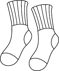 Free coloring sheets to print and download. Socks Coloring Page Colorable Socks Outline Socks Drawing Coloring Pages Coloring Pages Inspirational