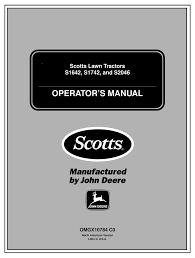 Lawn tractor craftsman riding mower parts diagram healthy care. Scotts S1642 S1742 S2046 Operator S Manual Pdf Download Manualslib