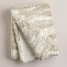 Stay on trend with the pink, or take the traditional route with the ivory or cement gray for a classic mountain aesthetic. Ivory Faux Fur Throw World Market Roomies Rustico My Living Room