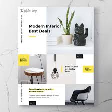 Modern Furniture Interior Flyer Flyer Templates Free Psd Templates Ide Desainer Grafis Brosur