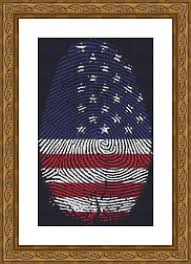 American Flag Fingerprint On Black Counted Cross Stitch Pattern Cross Stitch Crossstitch Xstitch X Stitch Chart Instant Download Pdf