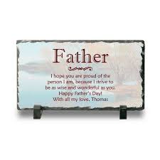 Download Personalized Slate Desk Plaque For Dad Personalized Father S Day Desktop Keepsake Plaque