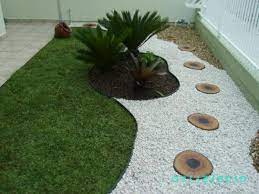 Modern white stones garden ideas. Garden Design Ideas With Pebbles