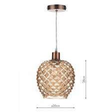 Length of hanging chain be shortened by removing links. Dar Lighting Mos6535 Mosaic Easy Fit Ceiling Light Pendant Shade With Champagne Coloured Glass Castlegate Lights