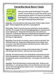 Cereal Box Book Report Kit Templates Guide Rubric Awards More Cereal Box Book Report Book Report Projects Book Report