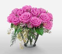 Center Table One Dozen Roses Perfect For Upcoming Mother S Day Only For 99 98 For Delivery I Lavender Roses Beautiful Flower Arrangements Flower Arrangements