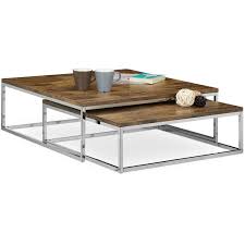 Nach oben sind dem natürlich kaum grenzen gesetzt. Couchtisch Holz Flat 2er Set Natur Hbt 27 X 80 X 80 Cm Grosser Wohnzimmertisch Passt Ineinander Als Satztisch Flacher Beistelltisch Mit Chrom Metall Fur Stube Als Sofatisch Dunkel Braun 4100204084435