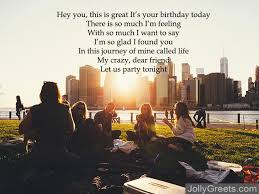 Birthday Poems For Friends