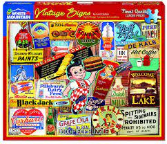The key is to find. Vintage Signs 1000 Piece Jigsaw Puzzle For Adults White Mountain Puzzles