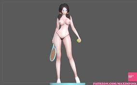 VIDEL NAKED NUDE SEXY TENNIS DRAGONBALL CHARACTER ANIME GIRL 3D model 3D  printable | CGTrader