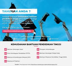 Senarai bantuan pelajar institusi pengajian tinggi. Mampu Auf Twitter Hebahan Informasi Kemudahan Bantuan Pendidikan Tinggi Terdapat Pelbagai Kemudahan Bantuan Pendidikan Tinggi Yang Disediakan Bagi Membantu Pelajar Pelajar Yang Layak Untuk Mendapat Bantuan Pelajaran Sila Layari Portal Mygovernment