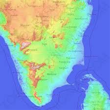 See tamil nadu map stock video clips. Tamil Nadu Topographic Map Elevation Relief