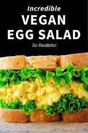 Incredible Vegan Egg Salad So Realistic Wow It S Veggie Recipe In 2020 Vegan Egg Salad Recipe Best Vegetable Recipes Vegan Dinner Recipes