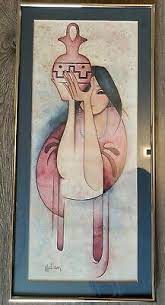 Three fat ladies fine art giclee photographic print at artist rising. Ge Mullan Framed Art Print American Indian Woman Wedding Vase Pueblo Pottery 110 98 Picclick