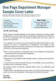 Mar 11, 2021 · cover letter sample and template. One Page Department Manager Sample Cover Letter Presentation Report Infographic Ppt Pdf Document Presentation Graphics Presentation Powerpoint Example Slide Templates