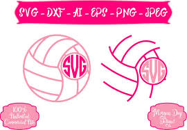 Download Volleyball Monogram Svg 34244 Cut Files Design Bundles