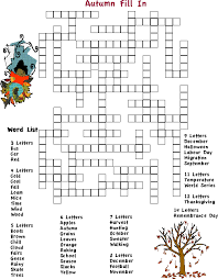 Squigly S Autumn Fill In Puzzle Fill In Puzzles Word Puzzles For Kids Puzzles For Kids