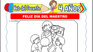 Gracias por darme tu tiempo, gracias maestro por ofrecerme tu talento y preocuparte que mi futuro pueda ser brillante y destacarme. Dia Del Maestro Para Ninos De 4 Anos Web Del Docente