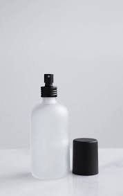 Download Small Frosted Glass Spray Bottle With Black Aluminum Mist Etsy Frosted Glass Spray Glass Spray Bottle Homemade Linen Spray