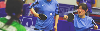 Each event operates on a knockout format, with players and teams. Special Olympics Table Tennis