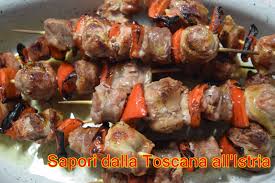Il capocollo (chiamato anche coppa) è un taglio del maiale situato tra le spalle dell'animale, appena sotto la testa. Sapori Dalla Toscana All Istria Spiedini Di Filetto Di Maiale Alla Brace