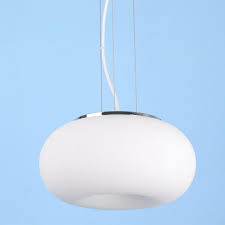 Contemporary Suspension Light Donut Frosted White Glass Small Pendant Lighting Lamp Large Pendant Lighting Suspension Light Lamp Light