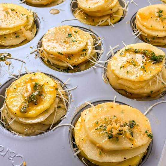 Crispy Parmesan Potato Stacks &ndash; Sugar Geek Show