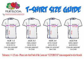 Child T Shirt Size Chart Uk Arts Arts