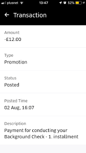 B) how long does it take? Uber Deducted 12 For A Background Check I Thought It Was Free Ubereats