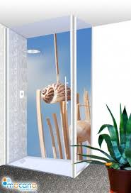 Duschruckwand Shell Muschel 100x210cm Als Fliesenspiegel Im Bad Duschruckwand Duschwand Dusche