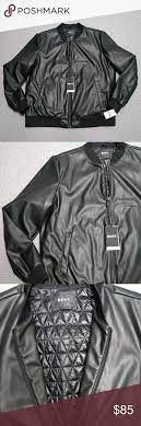 Dkny Men S Faux Leather Jacket Faux Leather Jacket Men Faux Leather Jackets Dkny Mens