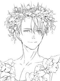 Design your everyday with yuri on ice art prints you will love. ã‚ˆ On Twitter Ice Drawing Yuri On Ice Manga Coloring Book