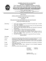 Pembagian tugas untuk membina kegiatan ekstrakurikuler pada tahun pelajaran 2015/2017. Sk Ekskul