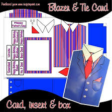 This is the perfect card for the father who has everything or an older parent. Blazer Shirt Tie Men S Birthday Father Day Card Cup298141 796 Craftsuprint