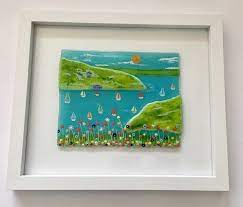 Custom For Jess Fused Glass Cornish Fused Glass Art The Etsy Fused Glass Art Fused Glass Panel Glass Wall Art
