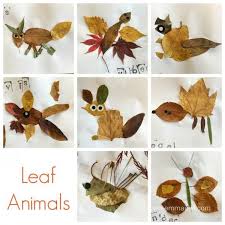 Leaf Animals Leaf Animals Kids Art Projects Leaf Crafts